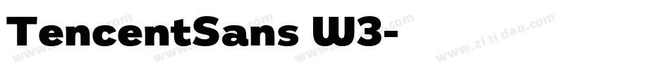 TencentSans W3字体转换